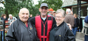 Labor workers smiling