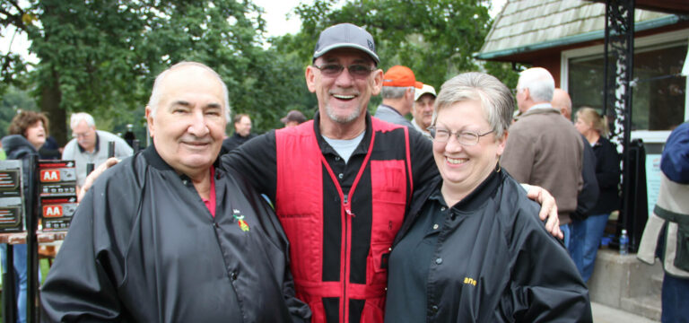 Labor workers smiling